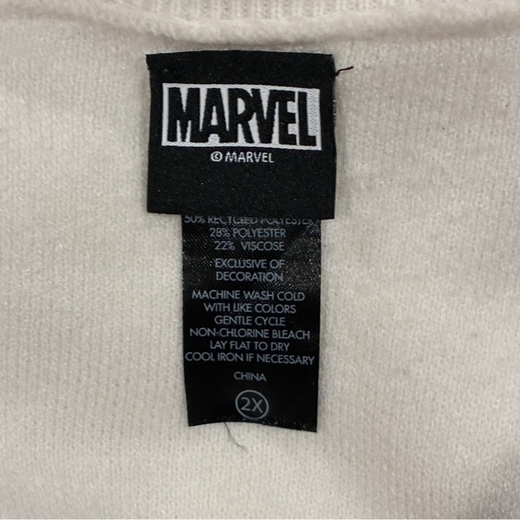 Marvel Spider-Man Flower Knit Cardigan - Size 2X - Picture 4 of 14